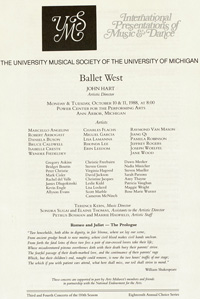Program Book for 10-10-1988