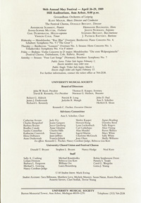 Program Book for 01-09-1989