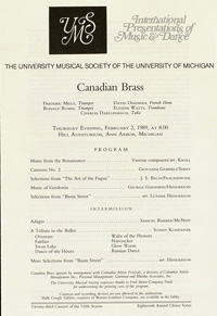 Program Book for 02-02-1989