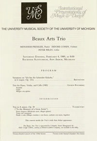 Program Book for 02-04-1989