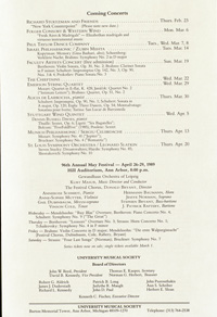 Program Book for 02-19-1989