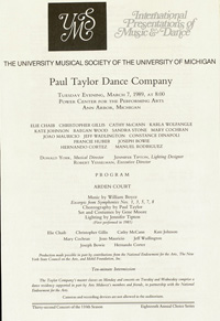 Program Book for 03-07-1989