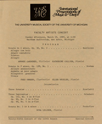 Program Book for 03-19-1989