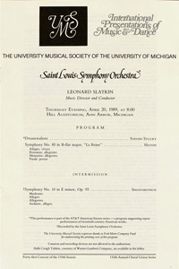 Program Book for 04-20-1989