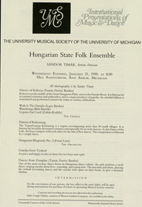 Program Book for 01-31-1990