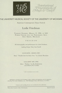 Program Book for 03-13-1990