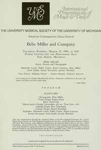 Program Book for 03-15-1990