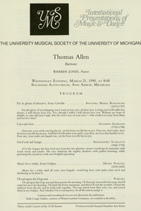Program Book for 03-21-1990