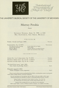 Program Book for 04-14-1990