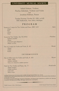 Program Book for 10-30-1990