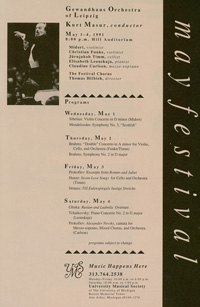 Program Book for 03-05-1991