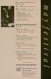 Program Book for 04-13-1991