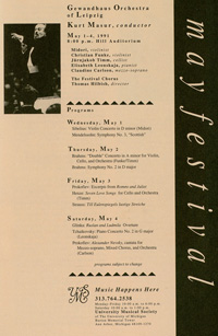 Program Book for 04-20-1991