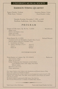 Program Book for 11-02-1991