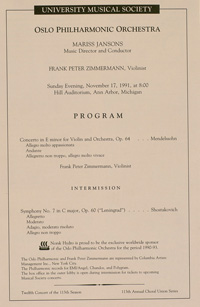 Program Book for 11-17-1991