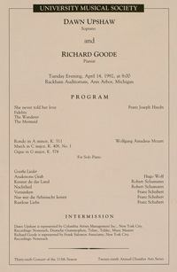 Program Book for 04-14-1992