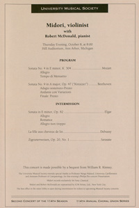 Program Book for 10-08-1992