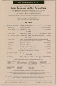 Program Book for 10-10-1992