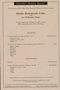 Program Book for 01-10-1993