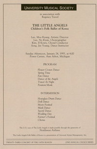Program Book for 01-24-1993