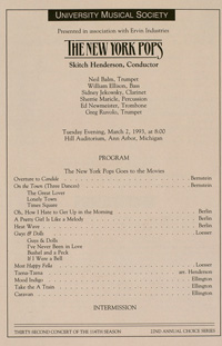 Program Book for 03-02-1993