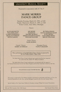 Program Book for 03-21-1993