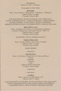 Program Book for 03-20-1993