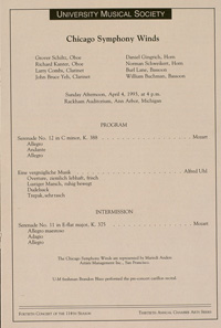 Program Book for 04-04-1993