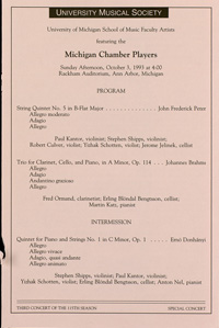 Program Book for 10-03-1993