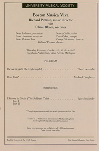 Program Book for 10-28-1993