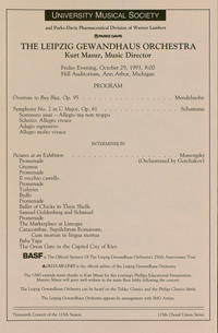 Program Book for 10-29-1993