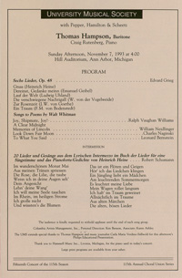 Program Book for 11-07-1993