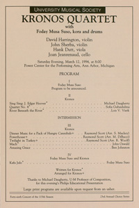 Program Book for 03-12-1994
