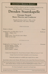 Program Book for 04-21-1994