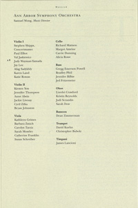 Program Book for 11-19-1995