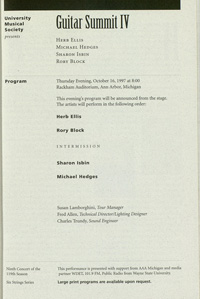 Program Book for 10-11-1997