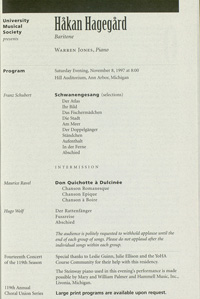 Program Book for 11-07-1997