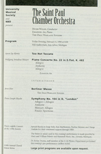Program Book for 01-31-1998