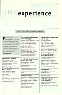Program Book for 01-26-2002