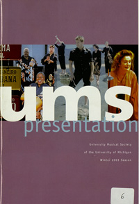 Program Book for 01-11-2003