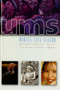 Program Book for 01-16-2005