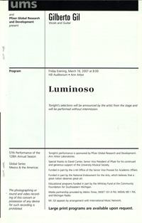 Program Book for 03-17-2007