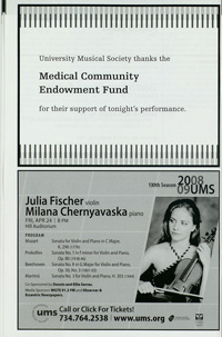 Program Book for 04-01-2009