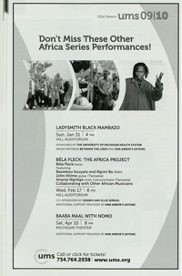 Program Book for 11-20-2009