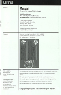 Program Book for 12-03-2010
