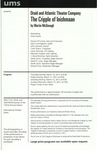 Program Book for 03-09-2011