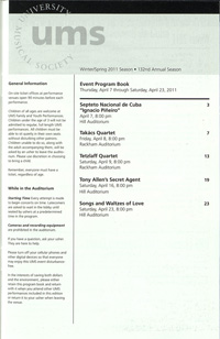 Program Book for 04-08-2011